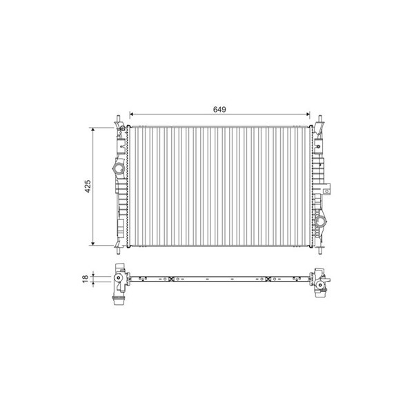 Kylare, motorkylning Valeo 701109 VALEO