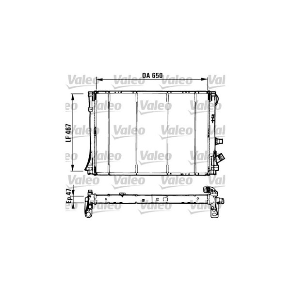 Kylare, motorkylning Valeo 731529 VALEO