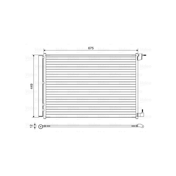 Kondensor, klimatanläggning Valeo 814468 VALEO