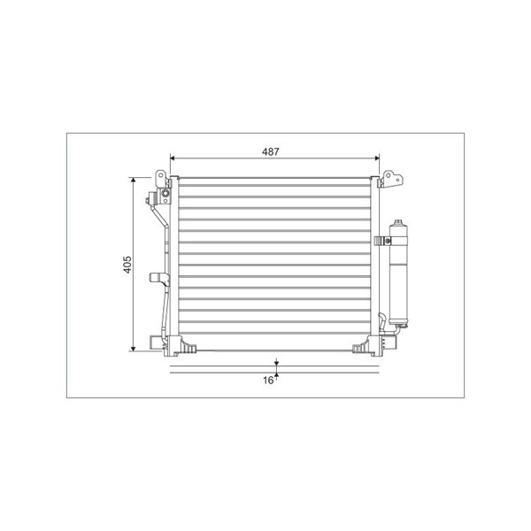 Kondensor, klimatanläggning Valeo 822579 VALEO