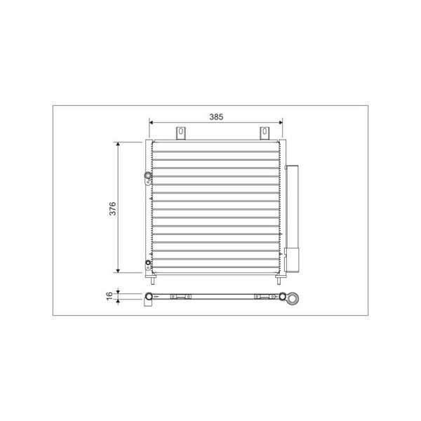 Kondensor, klimatanläggning Valeo 822600 VALEO