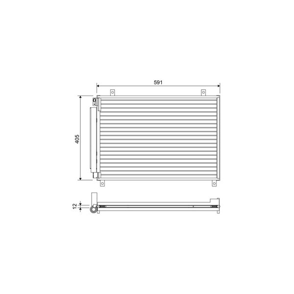 Kondensor, klimatanläggning Valeo 822656 VALEO