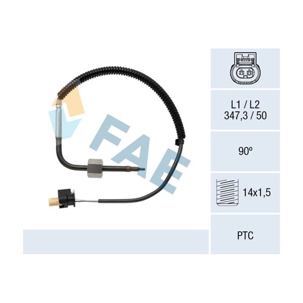 Sensor, avgastemperatur Fae 68029 FAE