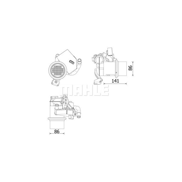 Kylare, avgasåterföring Mahle CE 14 000P MAHLE