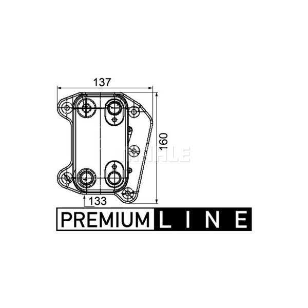 Oljekylare, motor Mahle CLC 104 000P MAHLE