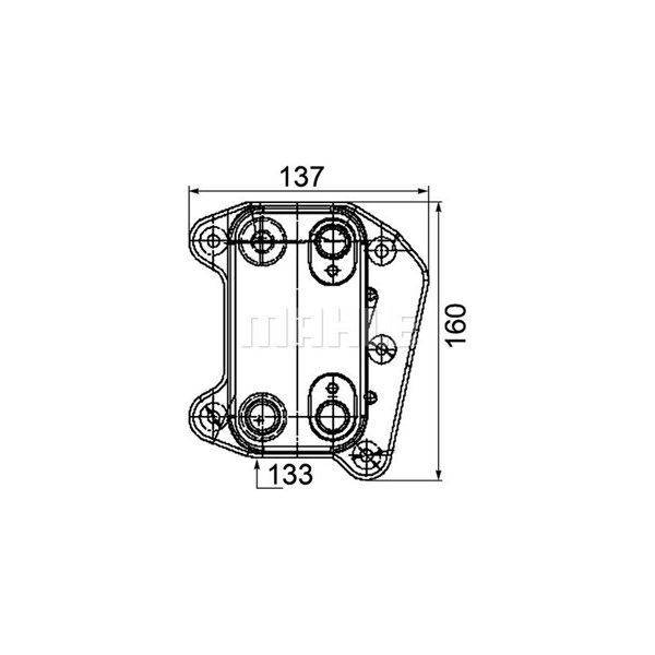 Oljekylare, motor Mahle CLC 104 000P MAHLE