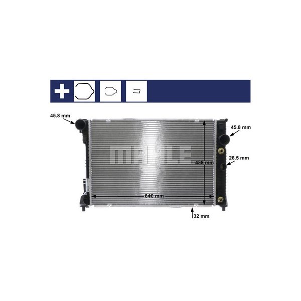 Kylare, motorkylning Mahle CR 1176 000S MAHLE