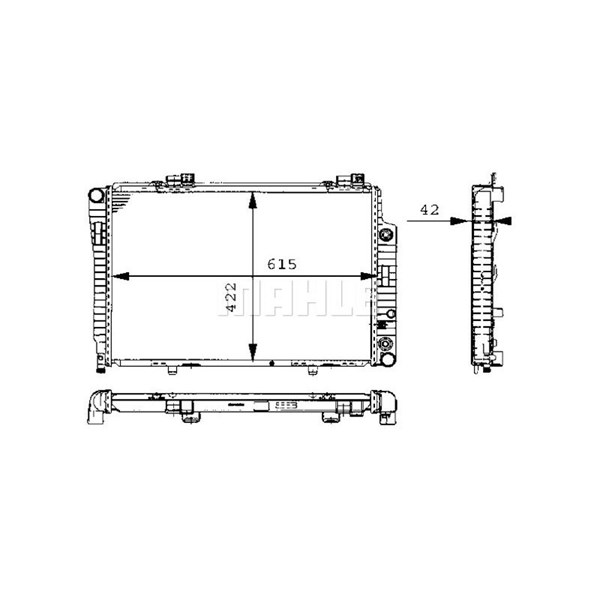 Kylare, motorkylning Mahle CR 248 000S MAHLE Kylare, motorkylning Mahle CR 248 000S MAHLE