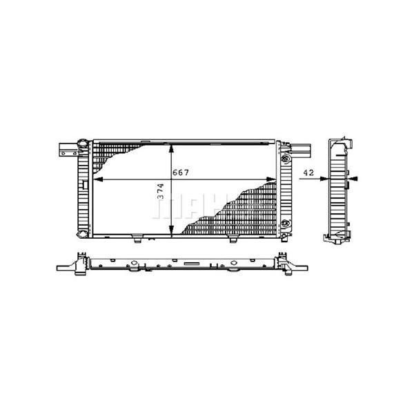 Kylare, motorkylning Mahle CR 260 000P MAHLE