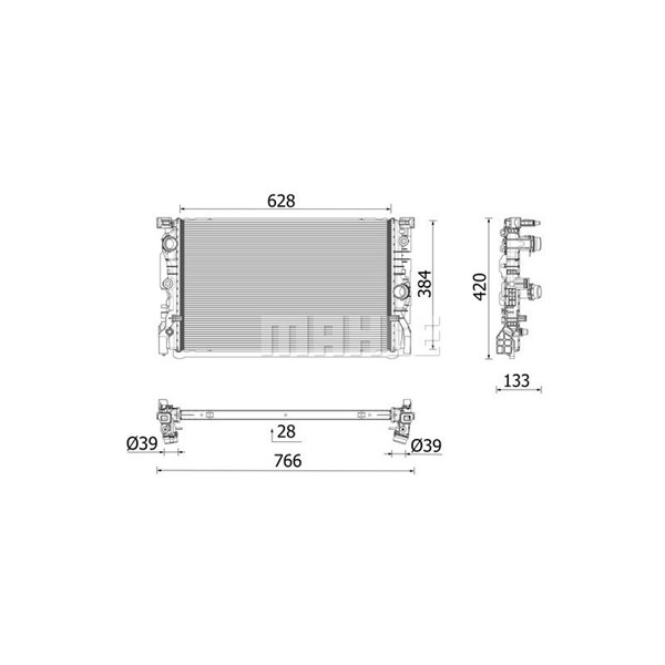 Kylare, motorkylning Mahle CR 2696 000P MAHLE