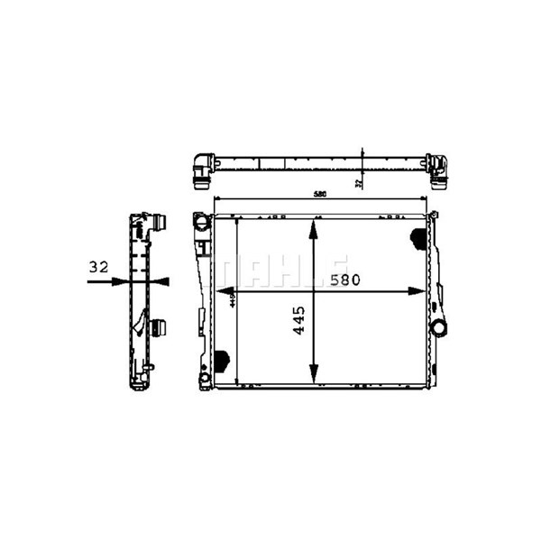 Kylare, motorkylning Mahle CR 458 000P MAHLE