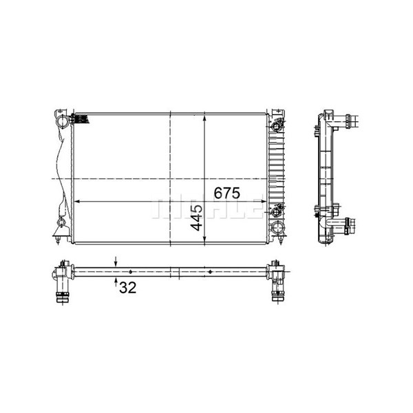 Kylare, motorkylning Mahle CR 789 000S MAHLE Kylare, motorkylning Mahle CR 789 000S MAHLE