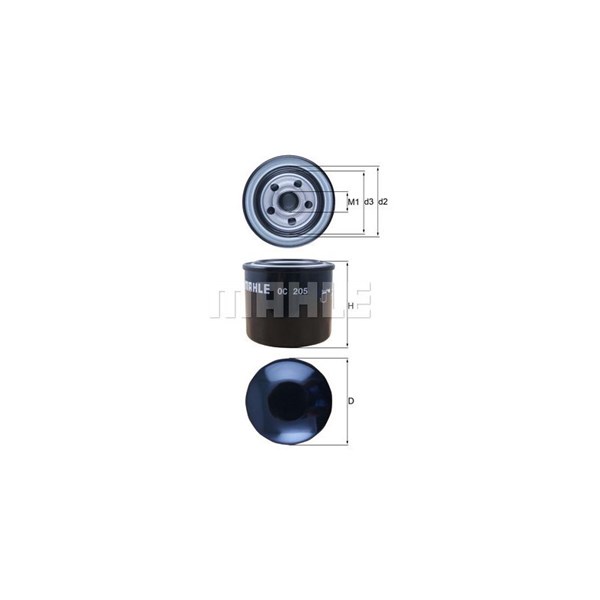 Oljefilter Mahle OC 205 MAHLE
