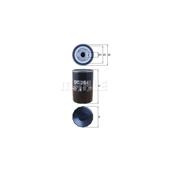 Oljefilter Mahle OC 264 MAHLE