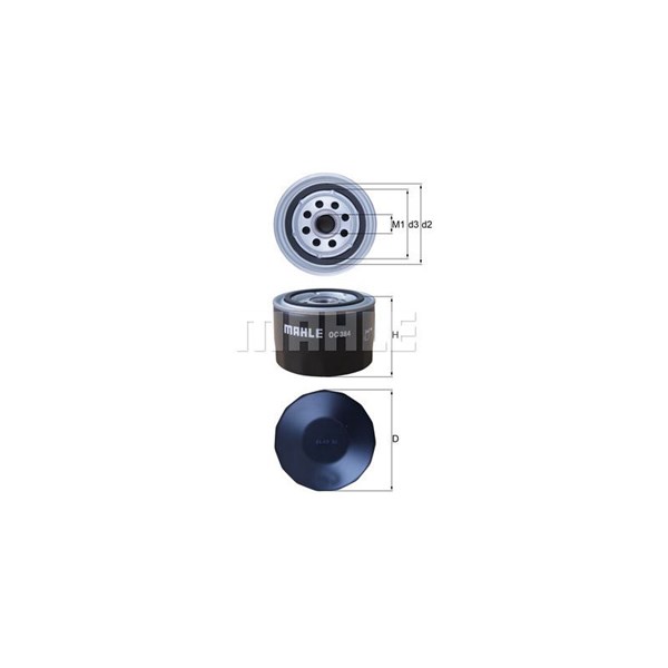 Oljefilter Mahle OC 384 MAHLE