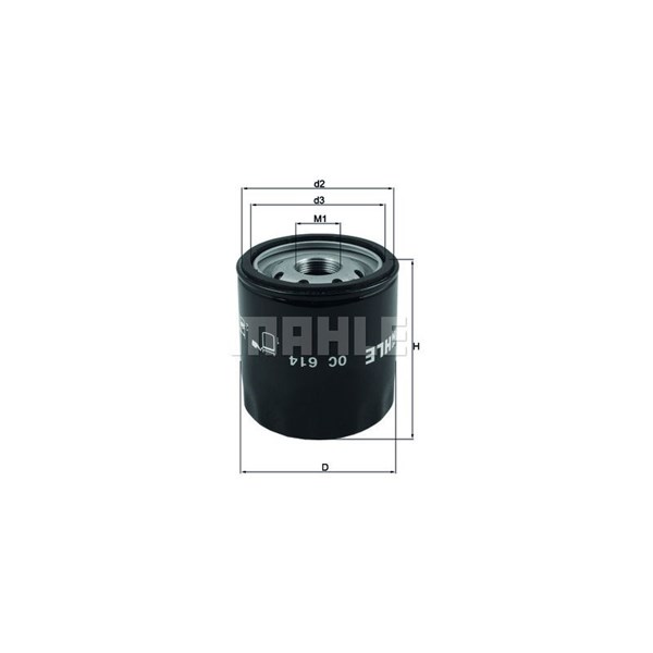 Oljefilter Mahle OC 614 MAHLE