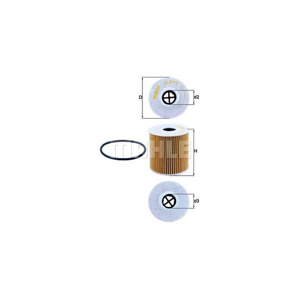 Oljefilter Mahle OX 339/2D MAHLE