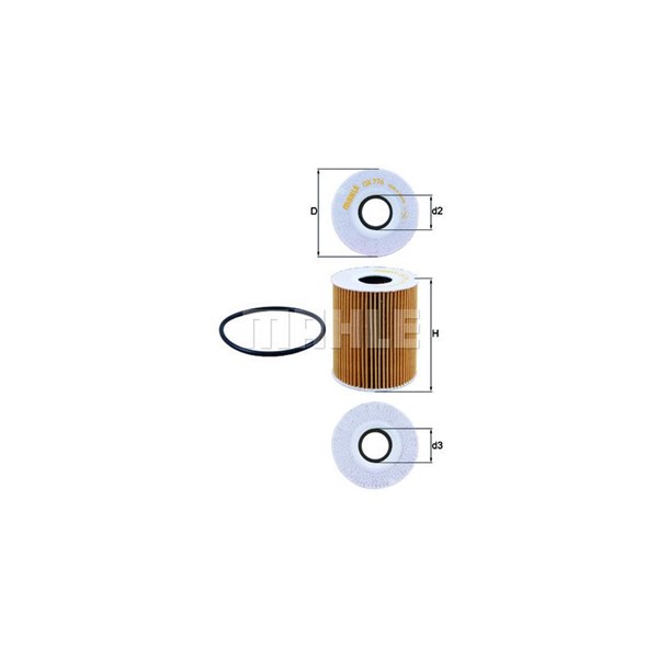 Oljefilter Mahle OX 776D MAHLE