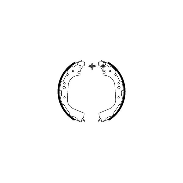 Bromsbackar, sats, Bakaxel Textar 91056200 TEXTAR