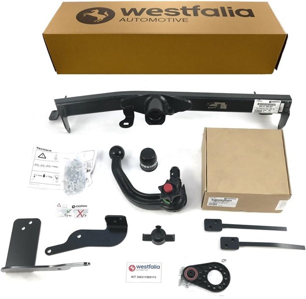Dragkrok Avtagbar	med Elkabelsats, 13-polig Westfalia 30631190011 WESTFALIA