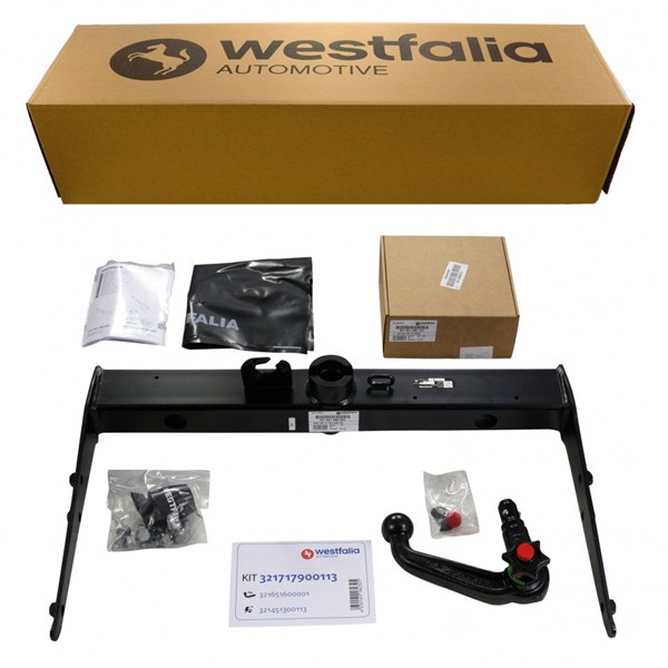 Dragkrok Avtagbar	med Elkabelsats, 13-polig Westfalia 32171790011 WESTFALIA