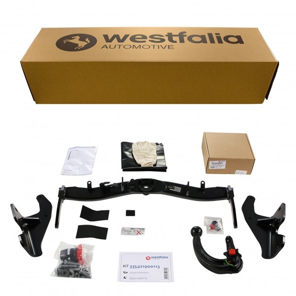 Dragkrok Avtagbar	med Elkabelsats, 13-polig Westfalia 33542190011 WESTFALIA