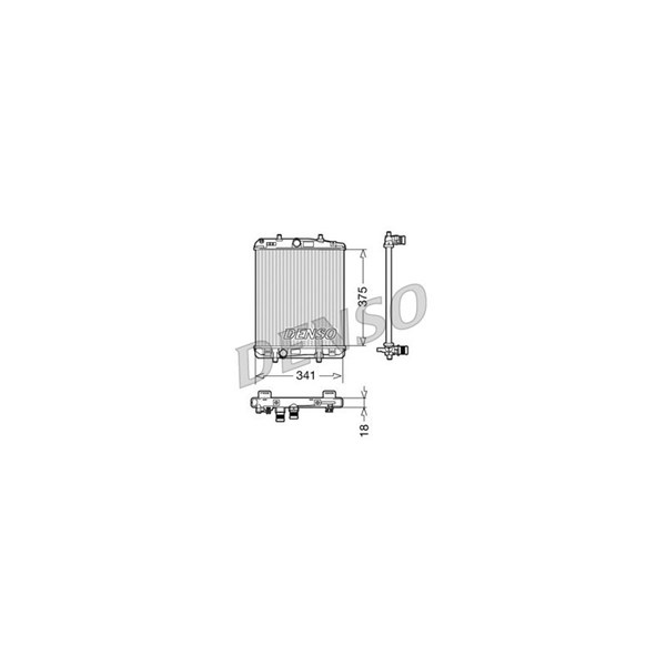Kylare, motorkylning Denso DRM21601 DENSO