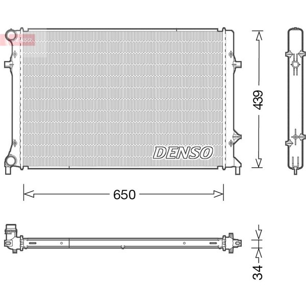 Kylare, motorkylning Denso DRM32042 DENSO