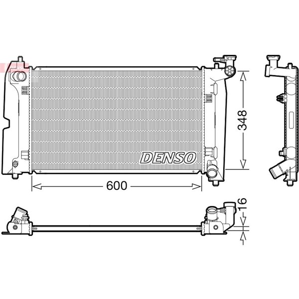 Kylare, motorkylning Denso DRM50110 DENSO