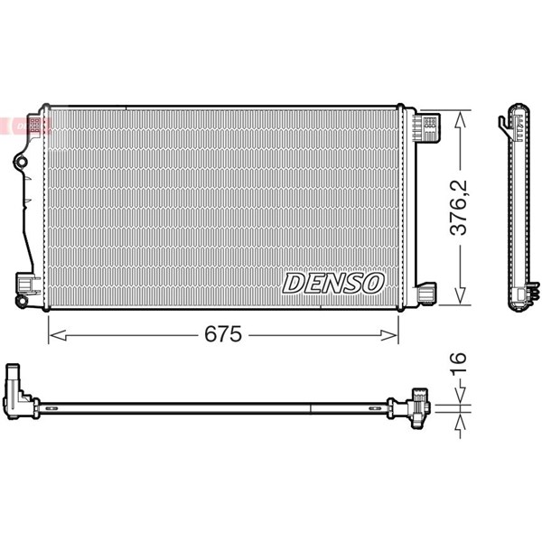 Kylare, motorkylning Denso DRM50147 DENSO