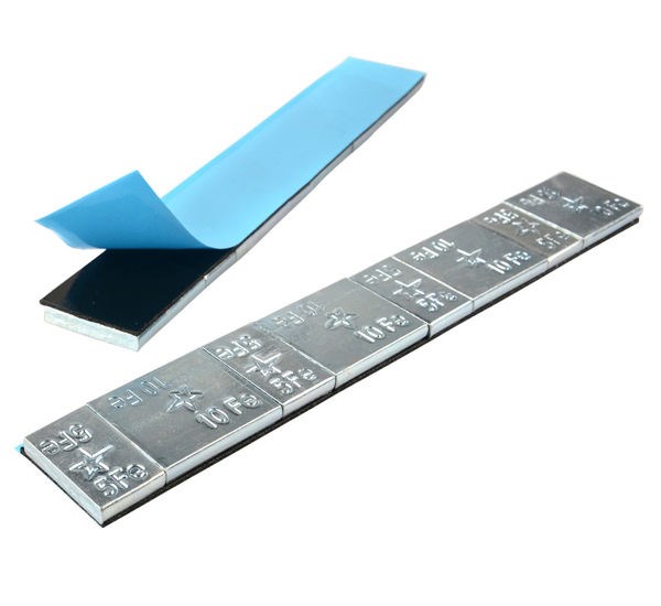 Balansvikt Klister (4x5g+4x10g)/st aluminiumfälg silver 6kg