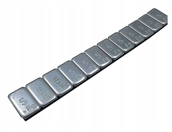 Balansvikt Klister 12x5g aluminiumfälg Silver 6kg, Universal