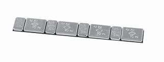 Balansvikt Klister 5g+10g aluminiumfälg Silver 6kg, Universal