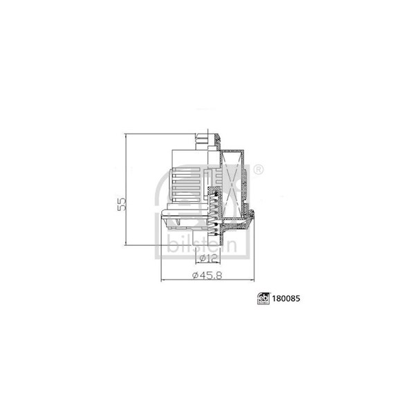 Hydraulfilter, lamellkoppling-allhjulsdrift Febi bilstein 180085 FEBI BILSTEIN
