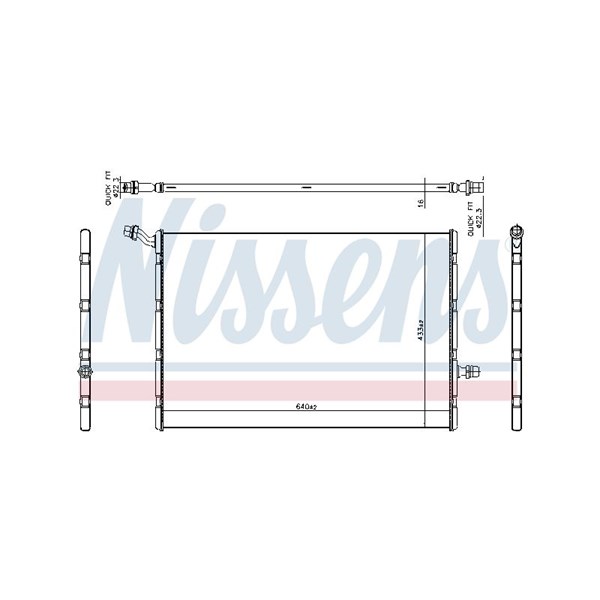 Lågtemperaturkylare, laddluftkylare Nissens 606292 NISSENS Lågtemperaturkylare, laddluftkylare Nissens 606292 NISSENS