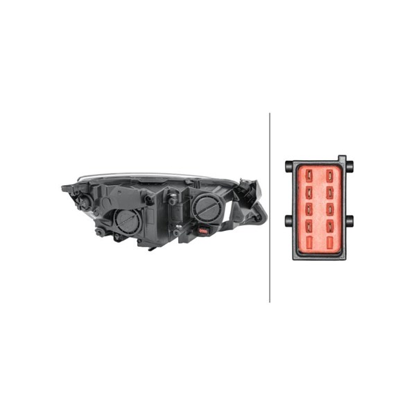 Strålkastare 12V, Vänster Hella 1EG 010 011-611 HELLA Strålkastare 12V, Vänster Hella 1EG 010 011-611 HELLA