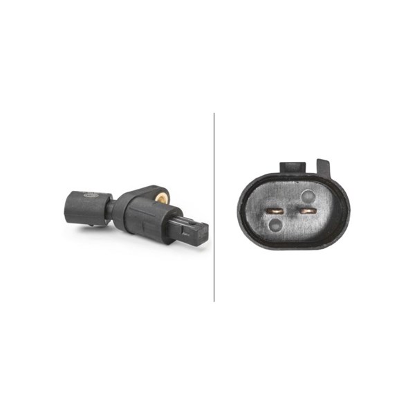ABS-givare, Sensor, hjulvarvtal, Bakaxel Hella 6PU 009 106-181 HELLA