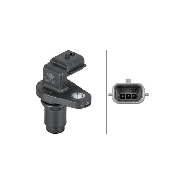 Sensor, kamaxelgivare, Avgas-/utsläppssidan, Insugssidan Hella 6P HELLA