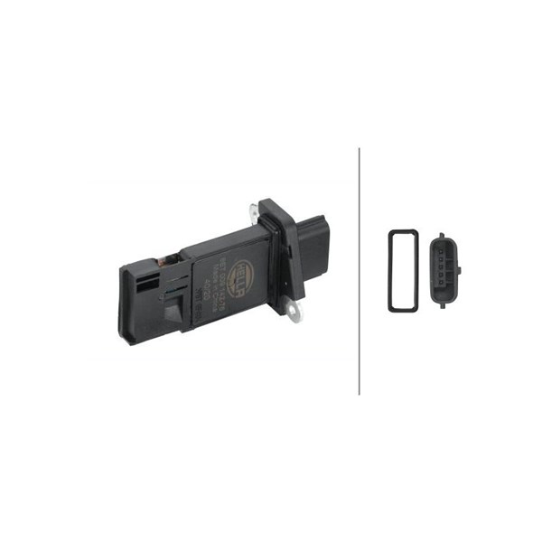 Luftmassemätare, Höger, Vänster Hella 8ET 009 142-761 HELLA
