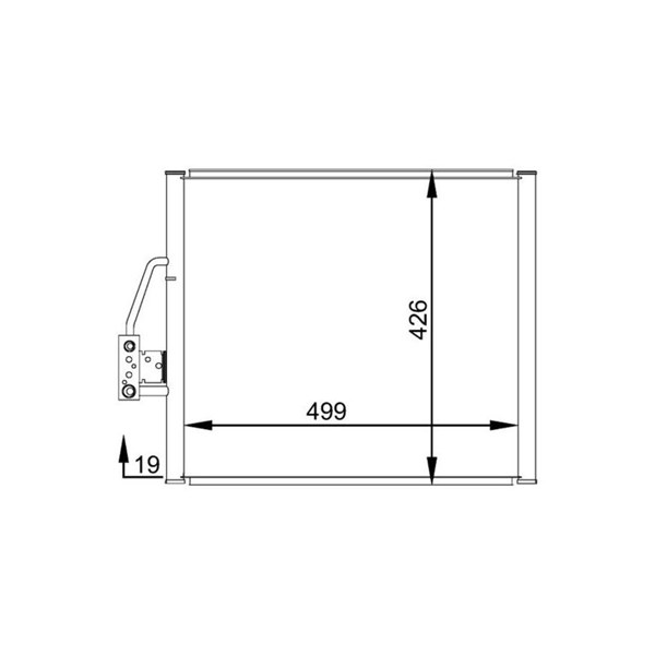 Kondensor, klimatanläggning Mahle AC 277 000S MAHLE