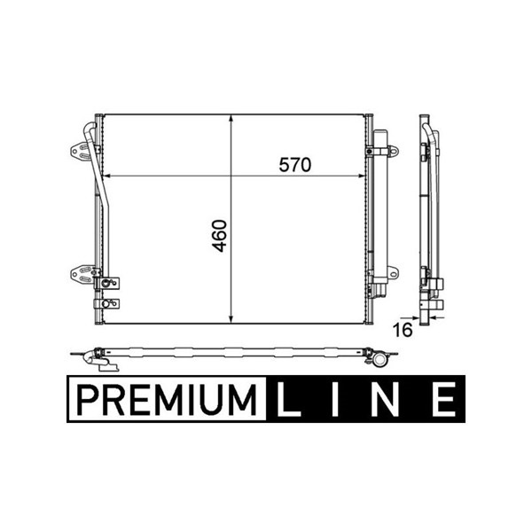 Kondensor, klimatanläggning Mahle AC 734 000P MAHLE