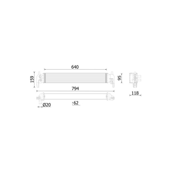 Kylare, motorkylning Mahle CR 2700 000P MAHLE