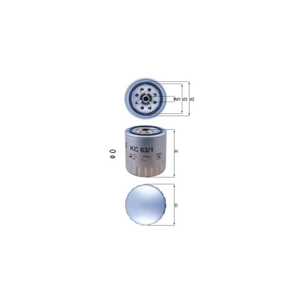 Bränslefilter Mahle KC 63/1D MAHLE