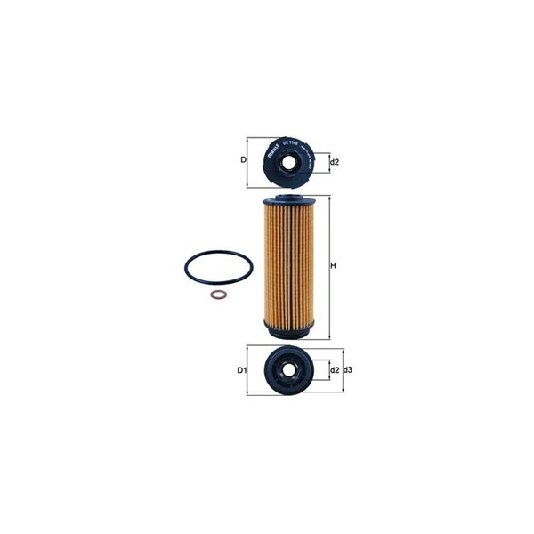 Oljefilter Mahle OX 1146D MAHLE
