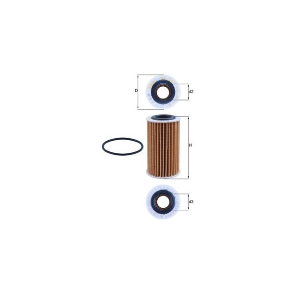Oljefilter Mahle OX 1267D MAHLE