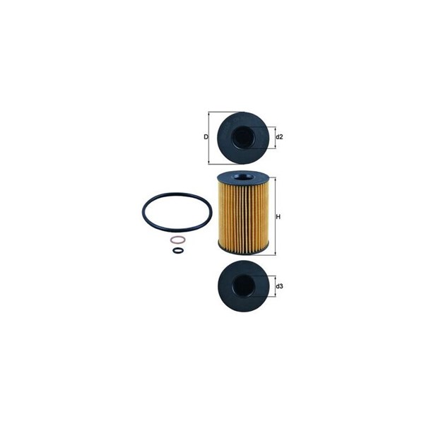 Oljefilter Mahle OX 353/7D MAHLE