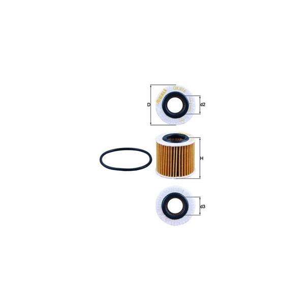 Oljefilter Mahle OX 416D1 MAHLE