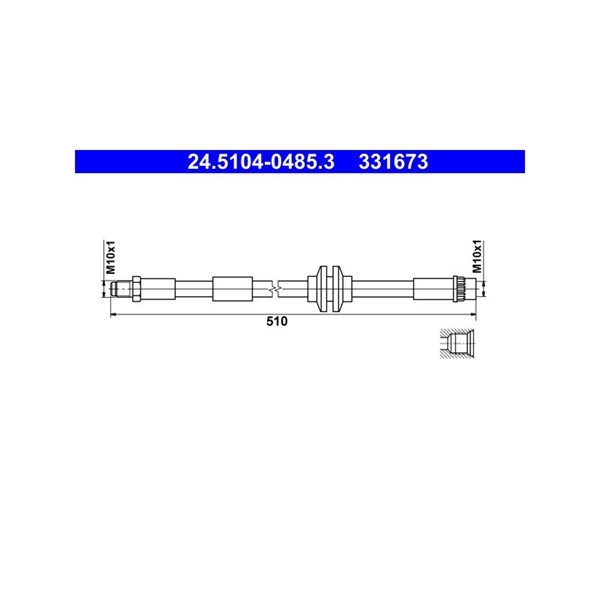 Bromsslang, Framaxel Ate 24.5104-0485.3 ATE