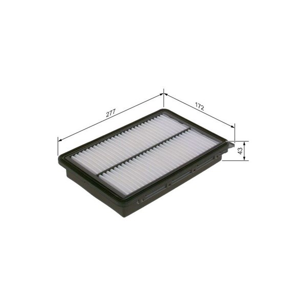 Luftfilter Bosch F 026 400 617 BOSCH Luftfilter Bosch F 026 400 617 BOSCH