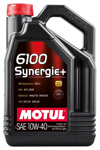 Motorolja MOTUL 6100 SYNERGIE+ 10W- 40, 4L Motul 109463 MOTUL